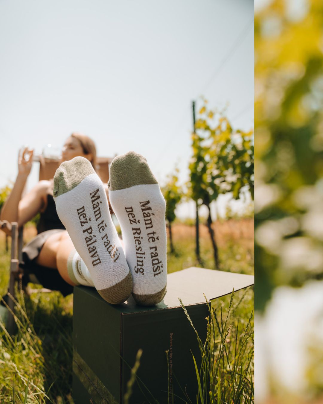 Ponožky - Mám tě raději než Riesling